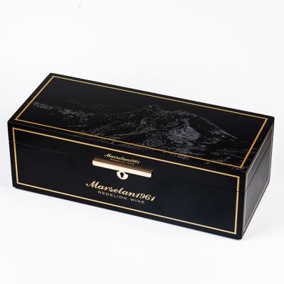 China Handmade Factory Customized Wooden Wine Box For Famous Brand for sale