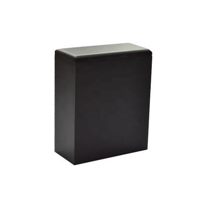 China American Style URN Burial Supplies Adult Square Black Gray Matte Finish Unique ANA Ceremony American Style High Ashes Box for sale