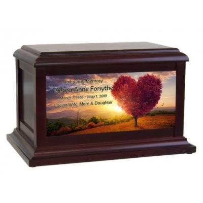 China MDF Viable Electroplated Photo Pet Urns Supplies Funeral Pet Urn Photo For Dog And Cat for sale