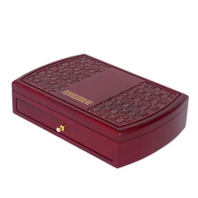 China Handmade Customized Wooden Gold Coin Gift Packaging Box for sale