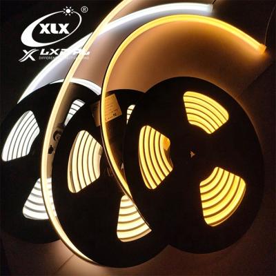 China Indoor and outdoor decoration lighting popular size 10*10mm DC12V/24V dimmable decorative home led ceiling light flat linear neon flex for sale