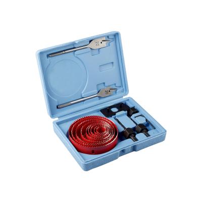 China 18PCS Wooden Wood Drilling Hole Saw Kit Set For Metal Steel Drilling for sale