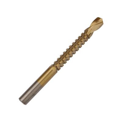 China Wood Drilling Titanium Coated Hss Drill Bit Set Saw Hole Groove Sawtooth Drill Bit for sale