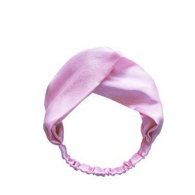 China Fashion sexy bow knot factory outlet hair accessories lace 100% solid color Korean high quality silk headband for sale