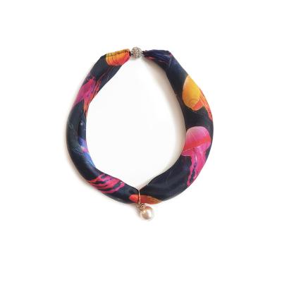 China Hot Selling Square Scarf Fashion Dot Printing Scarf Collar Small Square Style\ for sale