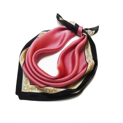 China Square Texture Luxury High Quality Soft , Comfortable Ms. 100% Silk Scarves for sale