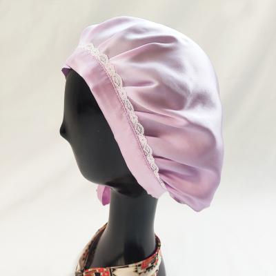 China Customizable Character Luxury 100% Silk Customizable Women's Solid Color Soft Hair Hat for sale