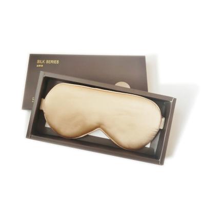 China Anti-puffiness 100% nature pure mulberry silk satin eye mask sleep comfortable silk eye mask for sale