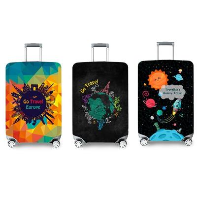 China High Quality Travel Accessories Case Spandex Luggage Cover Device Suitcase Fasion Elastic Travel Baggage Protect Cover for sale