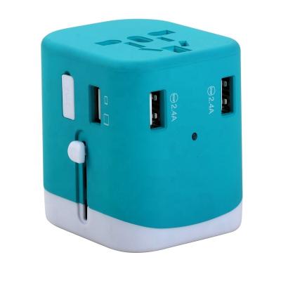 China 2020 Best-selling USB Travel Adapter USB Travel Adapter Residential/Multi-Purpose Electronic Fast Charger Switching Type C Plugs Adapter International Universal Tra for sale