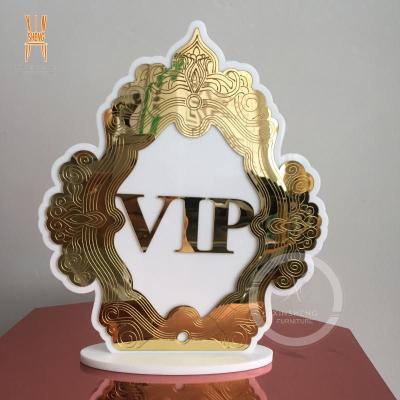 China Wedding Event Party Modern Wedding PVC And Acrylic Table Display Number for sale