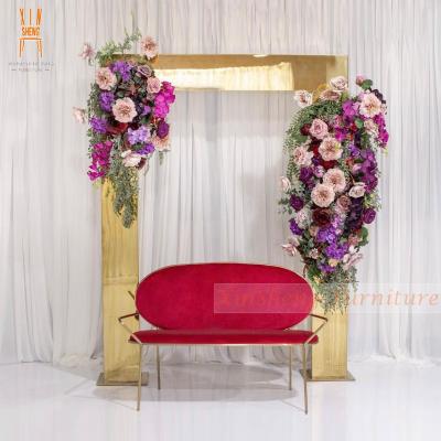 China Sofa Bed Modern Style Fabric Sofa Set Red Sofa Wedding Decoration for sale