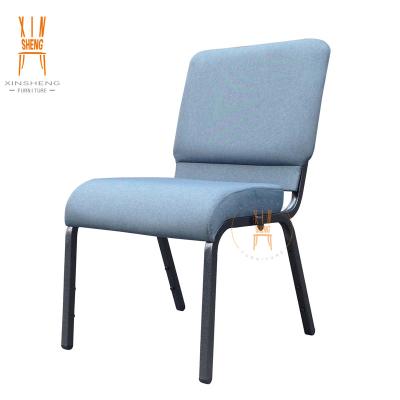 China Cheap Commercial Furniture Metal Church Stacking Chair for sale