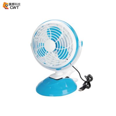 China ABS & PP 6 Inch Plastic USB Battery 2 In 1 Removable Desktop Fan DC USB Fan CE for sale