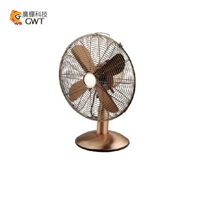 China 16 Inch Retro Metal Fan Fan Table Antique Classic Plating Ventilador Metal CE for sale