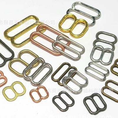 China Nickel Free/Lead Free Nickel Free Zinc Alloy Bra Rings And Sliders Bra O-rings Hooks Lingerie Adjuster Buckles Underwear Accessories for sale