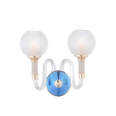 China Wholesale Modern Nordic Lighting Hotel Decoration Vintage Glass Home Bedroom Led Wall Lamp for sale