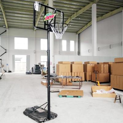 China Outdoor Dew Display MTN Basketball Stand for sale