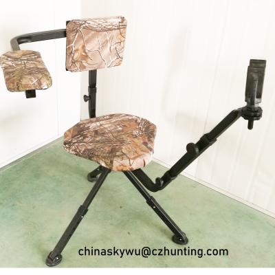 China Convenient To Carry Export Germany Swivel Chair With Adjustable Gun Rest for sale