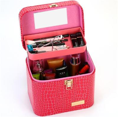 China Fashion PU Vanity Cosmetic Case Wholesale Luxury Cosmetic Case for sale