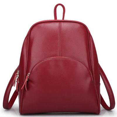 China Fashion best women pu leather bags backpacks for women TAS sekolah malaysia travel di for sale