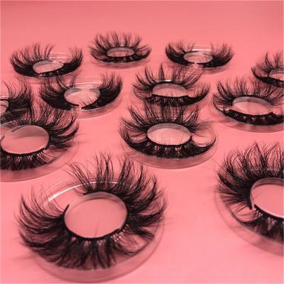 China Wholesale Natural Fluffy Tapered Private Label 100% 5D 25Mm Fake 3D Mink Eyelash by Mink Eyelashes Other Handmade Soft by Faux for sale