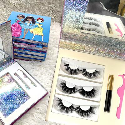 China Wholesale Natural Long Eyelashes Box Packaging 100% Real Mink Eyelashes Premium Quality 3d 5d 25mm Real Faux Mink Eyelashes for sale