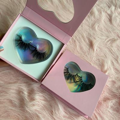 China Wholesale 25mm long natural mink 3d eyelashes box packing custom private label eyelash seller customized boxes for sale