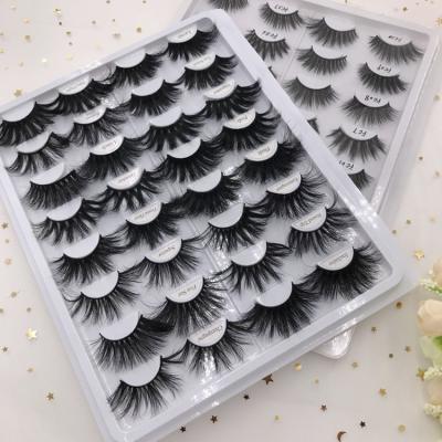 China Long Natural Mink Eyelash Customize Boxes Private Label Mink Eyelashes for sale