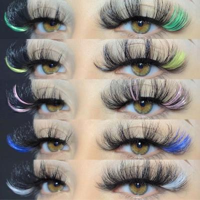 China Wholesale natural success colored vendo long mink eyelashes 25mm Mink Eyelashes from Amazon lashes3d with custom packing natual mink wick for sale