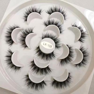 China Hand Made Magnetic 3D Lashes Of Natural Wholesale Magnetic Eyelashes With Magnets False Eyelashes for sale