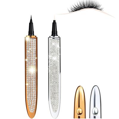 China Luxurious Magic Eyelash Pen Adhesive Lash Glue Eyeliner Wick New Arrival EYE Glue Pen Custom Gold Eyeliner for sale