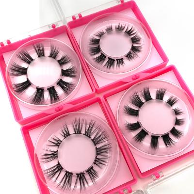 China 3D Hair Synthetic Faux Mink False Silk DIY Lashes Segmented Extensions Pre Cut 8D Mink Eyelashes Private Label for sale