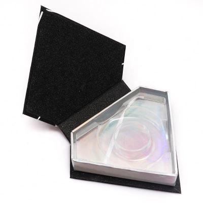 China Wholesale Natural Long Create Your Own Brand Lashes Case Wine Form Mini Unique Eyelash Box False Eyelash Packaging Box for sale