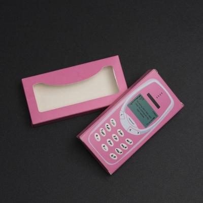 China 2020 Private Label Factory Price Long Natural False Eyelash 3D 25MM Mink Eyelashes Paper Case Packaging Box for sale