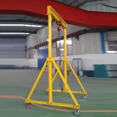 China Gantry Crane Portable 2 ton overhead gantry crane/small 3 ton gantry crane with adjustable lifting height for sale