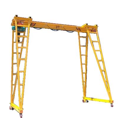 China Bulk Goods China Mini Lifting Site Gantry Crane Mobile Lifting Tilting Equipment for sale