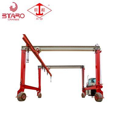 China Gantry Crane RTG 40 Ton Price Container Tire Rubber Gantry Crane for sale