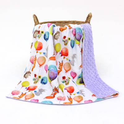 China 2021 Winter High Quality Earthy Soft Anti-pilling Custom Design Kids Infant Fuzzy Minky Blankets For Sofa for sale