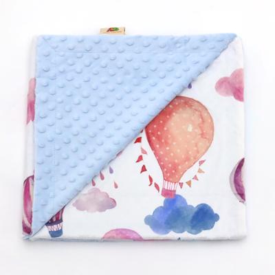 China Anti-pilling Bed Use Custom Design Newborn Soft Baby Kids Bamboo Silky Minky Eco-Friendly Blanket for sale