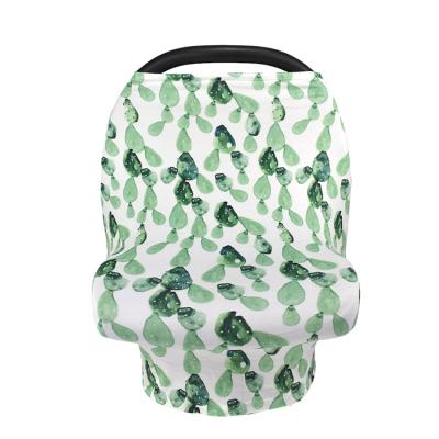 China Eco-freindly; Soft ; Lightweight Multifunctional Printed Soft Baby Car Seat Breastfeeding Nursing Blanket for sale