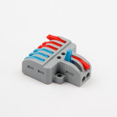 China Easy and simple to handle wire connector 2 in 6 for 39.3*33.3*14.4mm high quality for sale