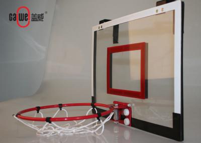 China Door Mounted Mini Basketball Hoop Red Color Easy Set Up For Mobile Play for sale