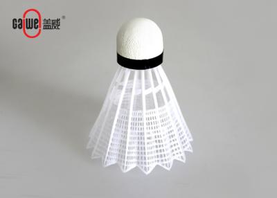 China Sturdy White Wings Shuttlecock , Artificial Outdoor Badminton Shuttlecock for sale