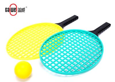 China Silk Screen 413mm Plastic Tennis Racket PU Ball For Beach Game Water Resistant for sale