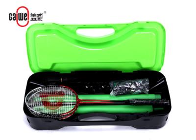 China Outdoor Portable Badminton Set PP Material Easy To Fold Up Orange Black Color for sale