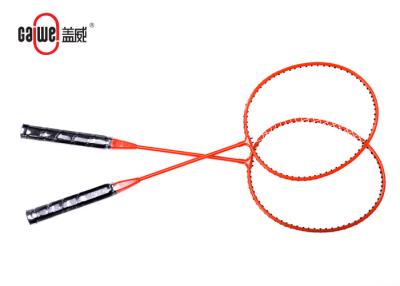 China Gym / Playground Light Weight Badminton Racket Red Color Weather Resistant for sale