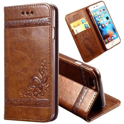 China Leather Phone Case For iPhone 12 Knurling Leather Case For Mobile Phone Flip Cover For iPhone 8 X 11 Pro Max Wallet Style With Card Slot for sale