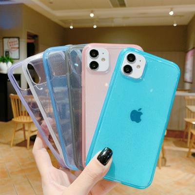 China New Tpu Products For iPhone 12 , Glitter Sparkle TPU Accessories Case Mobile Phone Cover For iPhone 11 Pro Max Pro Max 12 for sale