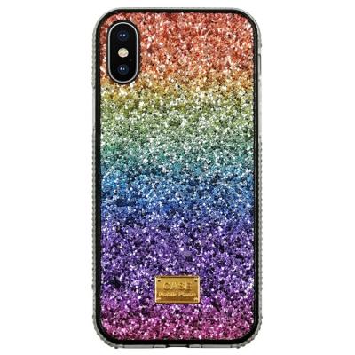 China Durable Tpu Luxury Design Phone Rainbow Masonry Case Protector Cover For IPhone12 for sale